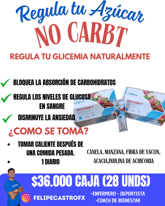 NO CARB T -  Carbohidratos a Raya 🔥