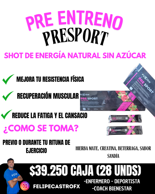 PreSport - Preentreno Natural 💪🏼